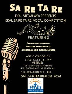 Ekal SA RE TA RE Vocal Competition 2024 - Medford,MA